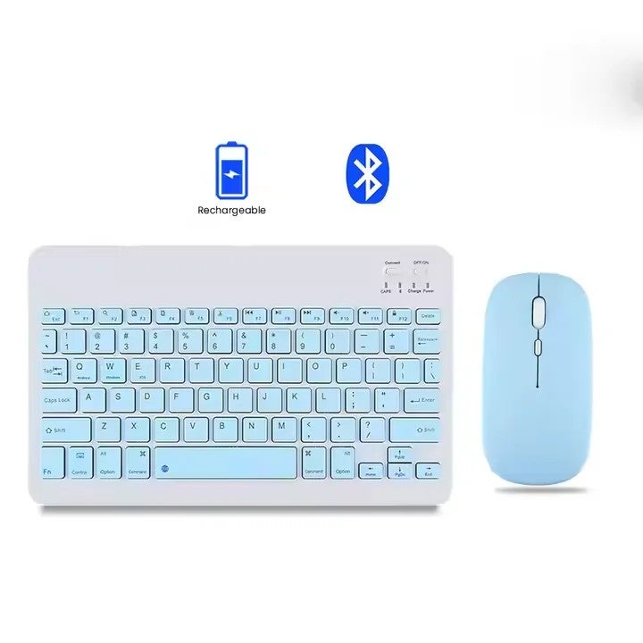 Bluejw Popular Bluetooth Mouse & Wireless Mini Keyboard Combo for Tablets, Laptops - Portable Gaming Keyboards Alternative - Image 1